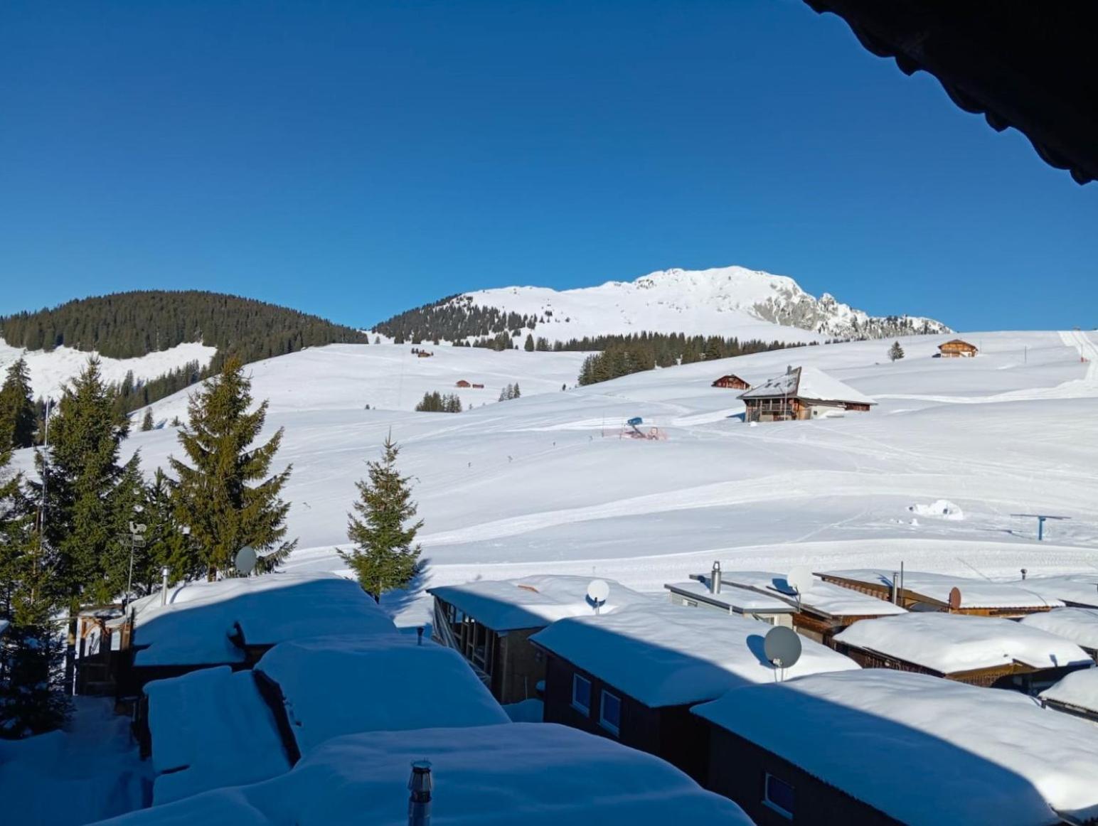 Chambre Double Doppelzimmer Camping Jaunpass Boltigen Exteriér fotografie